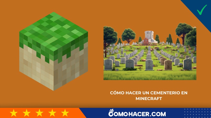 Cómo hacer un cementerio en Minecraft