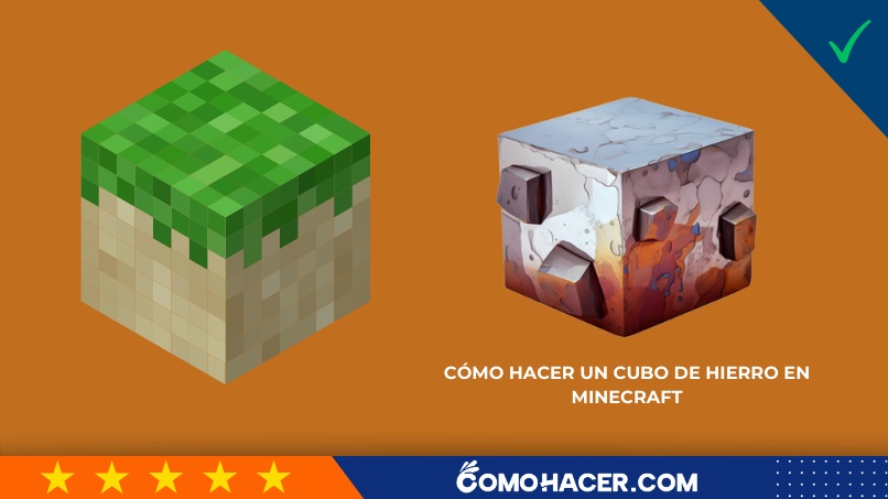 Cómo hacer un cubo de hierro en Minecraft