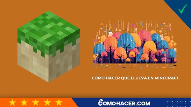 ¿Cómo hacer que llueva en Minecraft? - Cambiar el clima | Como Hacer